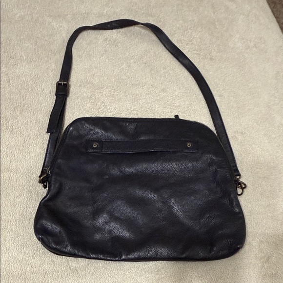 Free People Black Leather Shoulder Bag - Picture 1 of 3
